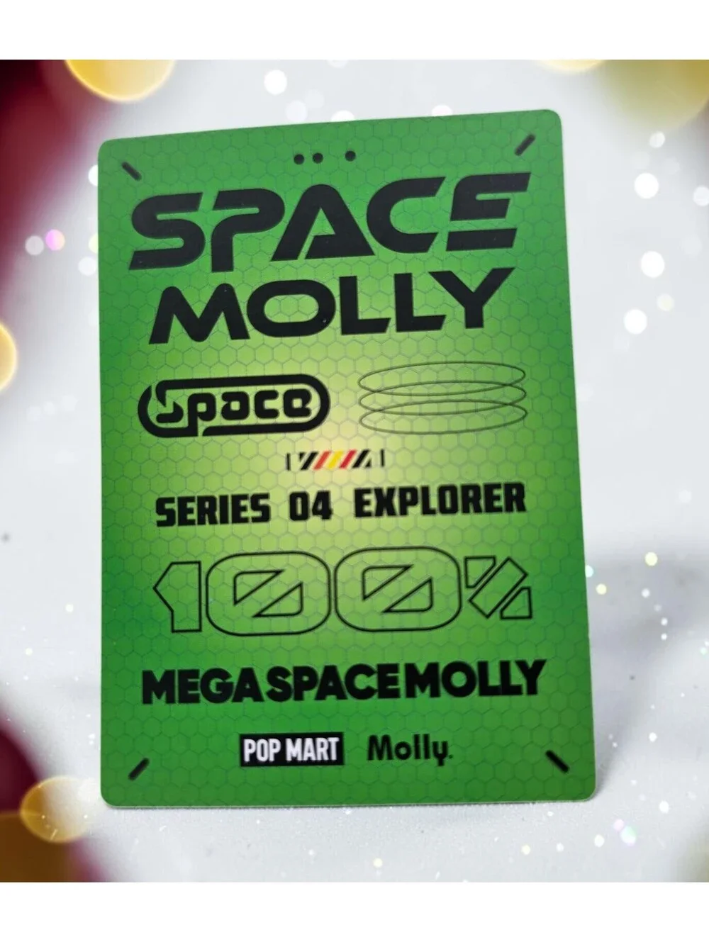 POP MART Mega Space Molly 100% Series 4 Christmas2024 Green Special 1/36